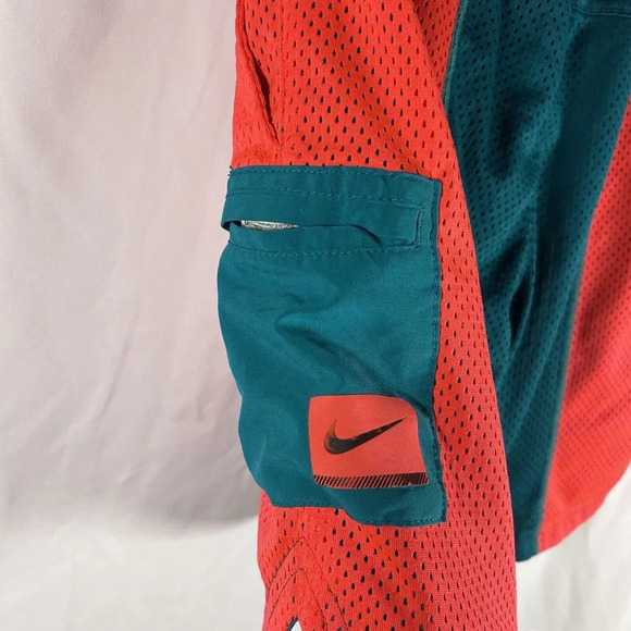 Nike Basketball Shorts Men's Small Pink Green Mesh Nike Sports Elastic Waist - Picture 11 of 12